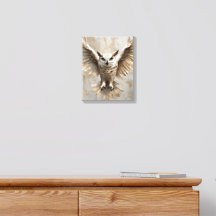 Majestueuze uil Impasto olieverf stijl