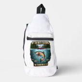 Majestueuze vissen zwemmen langs een serene Vissen Sling Bag (Voorkant)