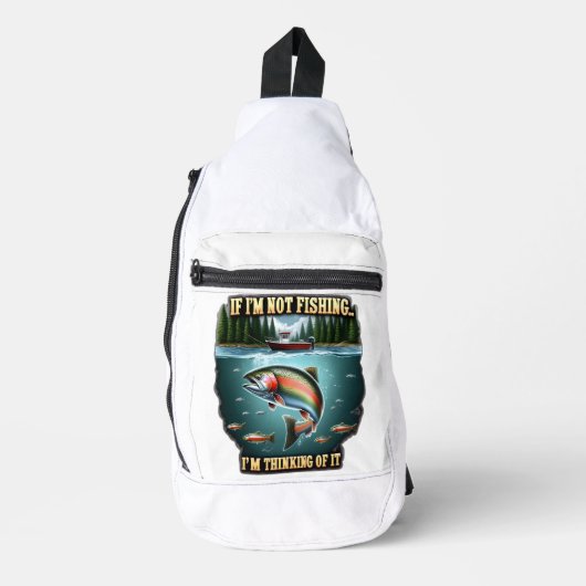 Majestueuze vissen zwemmen langs een serene Vissen Sling Bag (Voorkant)