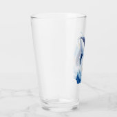 majestueuze walvis in schilderstijl. glas (Rechts)