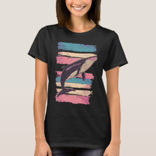 majestueuze walvis-vintage t-shirt