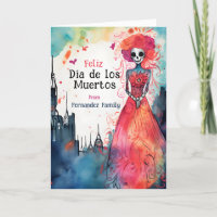 Majestueuze Waterverf Herinneringen: Dia de Muerto