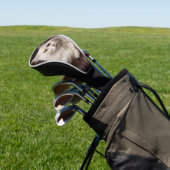 Majestueuze witte kat golfheadcover (Insitu)