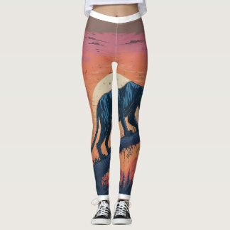 Majestueuze zwarte panter leggings