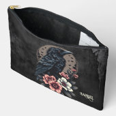 Majestueuze zwarte raaf etui (Open)