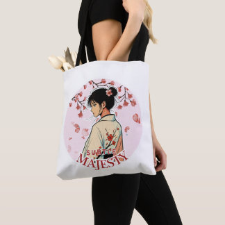 Majesty Anime Kimono Girl Cherry Blossom Tote Draagtas