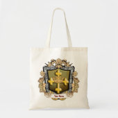 Majesty Family Crest Achternaam Tote Bag (Voorkant)