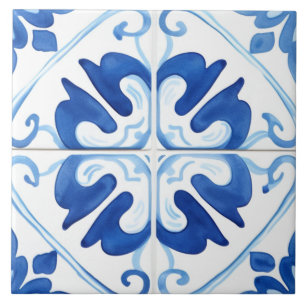 Majolica, Carreaux bleus, Carreaux siciliens, Carr