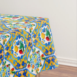Majolica, citroen, Siciliaanse tegels, Tafelkleed