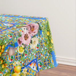 Majolica, citroen, Siciliaanse tegels, Tafelkleed