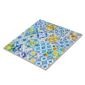 Majolica, citron, carreaux siciliens, (Côté)