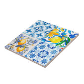 Majolica, citron, carreaux siciliens, (Côté)