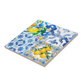 Majolica, citron, carreaux siciliens, (Côté)