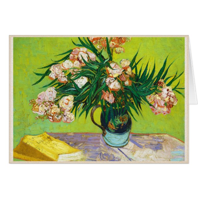 Majolica Jar Branches Oleander Vincent van Gogh (Voorkant Horizontaal)