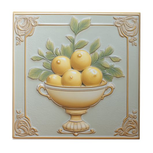  Majolica Lemon Tegels Tegeltje (Voorkant)