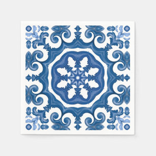 Majolica, mediterrane tegels, servet