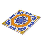 Majolica, mediterrane tegels, tegeltje (Zijkant)