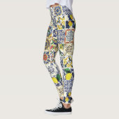 Majolica Pattern Print Leggings (Links)