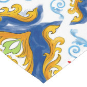 Majolica, Sicilian style, lemons Lange Tafelloper (Hoek)