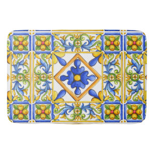 Majolica, Spaanse tegel, middellandse zee Badmat