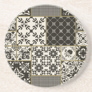 Majolica tegel Islamitische motieven. Zandsteen Onderzetter