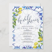 Majolica tegels bridal douche uitnodiging Sicilië (Voorkant)