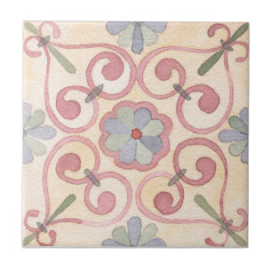 Majolica-Waterverf Tegeltje