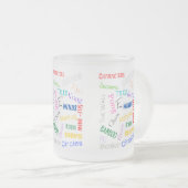 Majong Frosted Mots Mug (Devant droit)