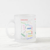Majong Frosted Mots Mug (Gauche)