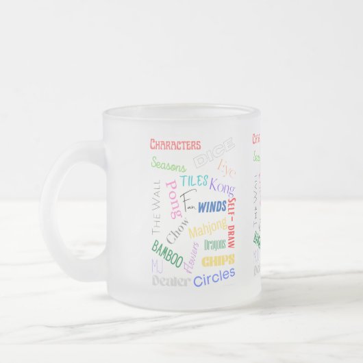Majong Frosted Mots Mug (Gauche)