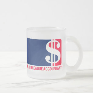 Majoor League Accountant Matglas Koffiemok