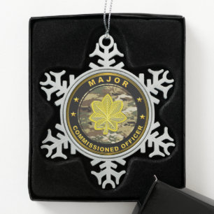 Majoor Tin Sneeuwvlok Ornament