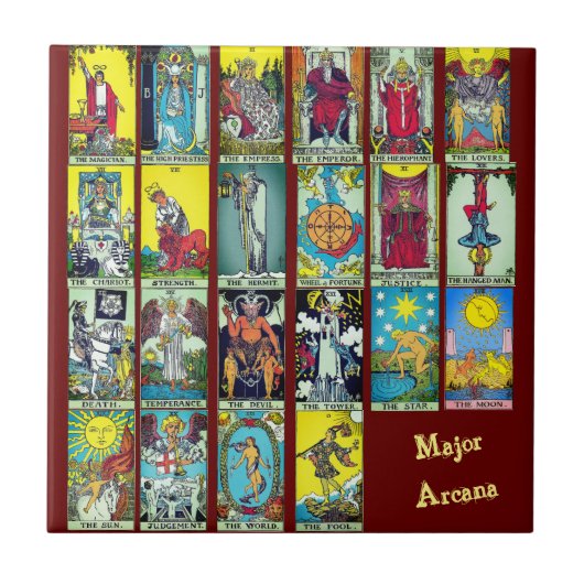 Major Arcana Tarot Tegeltje (Voorkant)