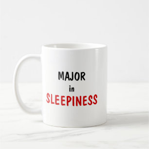Major in Slaapzucht Master in Koffie – Koffie grap Koffiemok