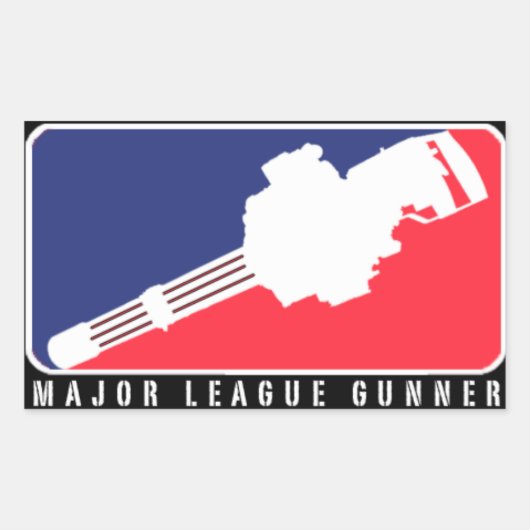 MAJOR LEAGUE GUNNER | MINIGUN STICKER (Voorkant)