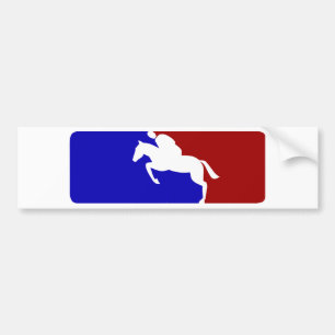 Major League Horse Racing Bumpersticker