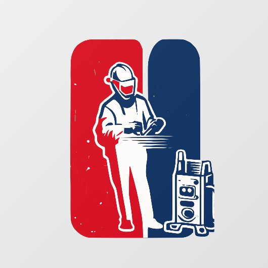 Major League Welder Sticker – Iconische lastribu (Vel)