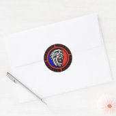Major League Zombie Killer Ronde Sticker (Envelop)