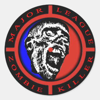 Major League Zombie Killer Ronde Sticker