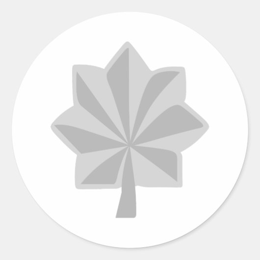 MAJOR LT COLONEL RONDE STICKER (Voorkant)