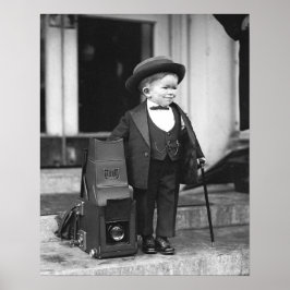 Major Mite, 1922. Oude foto Poster