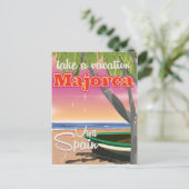 Majorca, Spanje Poster strandvakantie Briefkaart (Staand voorkant)