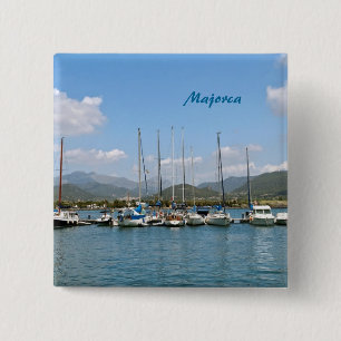 Majorca Vierkante Button 5,1 Cm