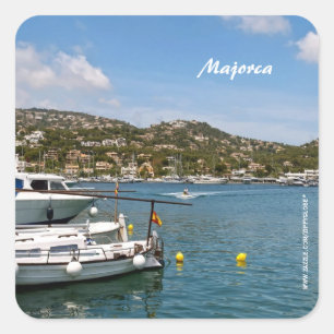 Majorca Vierkante Sticker