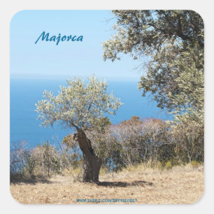 Majorca Vierkante Sticker