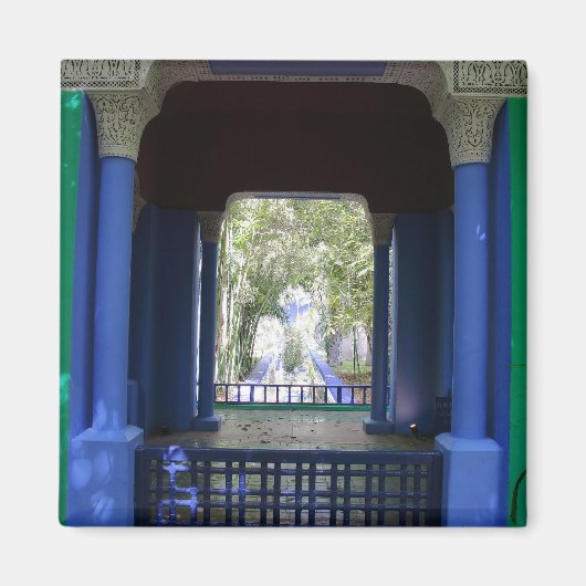 Majorelle Marrakesh Magneet (Voorkant)
