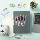 Majorette / Autocollants de danseuse Navy Frange (Couverture iPad)