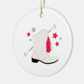 Majorette Boot Keramisch Ornament (Links)