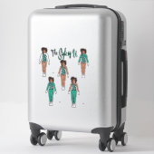Majorette/Dancer de Snelle Stickers van de Verande (Koffer)