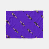 Majorette/Dancer Fleece Blanket Black/Grape Deken (Voorkant (Horizontaal))